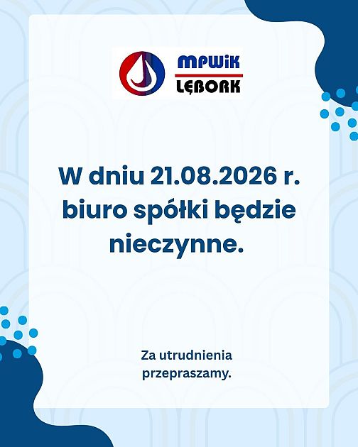Information about the company office closure on 21.08.2026