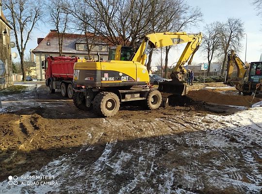 Budowa sieci wodociągowej i sieci kanalizacji sanitarnej w rejonie ul. Kazimierza Wielkiego w Lęborku.