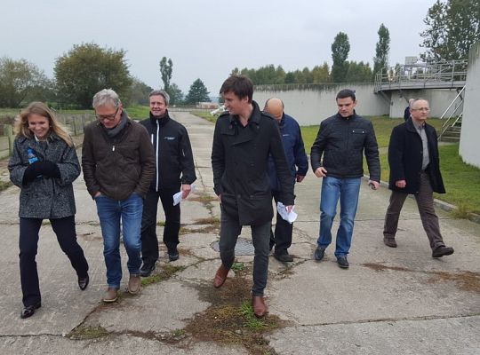 Wizyta przedstawicieli duńskich firm na miejskiej Oczyszczalni Ścieków