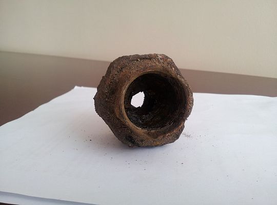 Przewężenie przyłącza wodociągowego