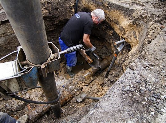 Awaria wodociągu w ulicy Harcerzy