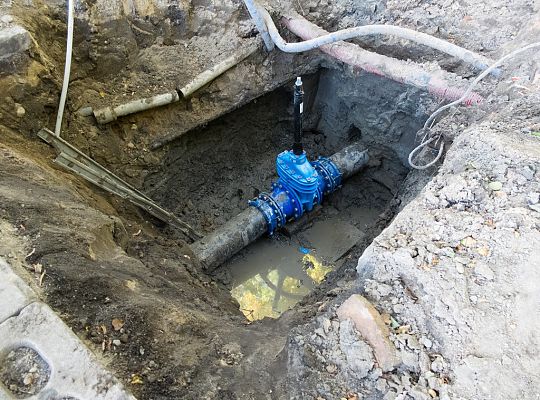 Wymiana zasuw w rejonie Stacji Uzdatniania Wody