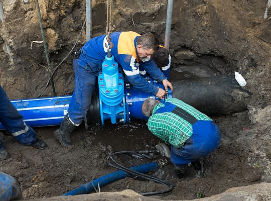 Wymiana zasuw w rejonie Stacji Uzdatniania Wody