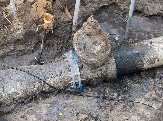 Wymiana zasuw w rejonie Stacji Uzdatniania Wody