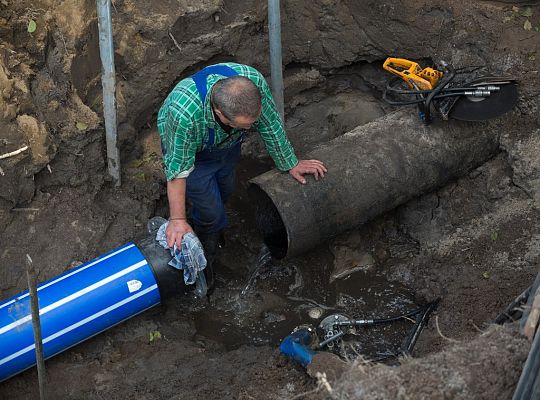 Wymiana zasuw w rejonie Stacji Uzdatniania Wody