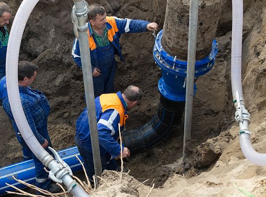 Wymiana zasuw w rejonie Stacji Uzdatniania Wody