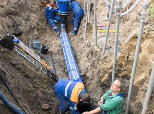 Wymiana zasuw w rejonie Stacji Uzdatniania Wody