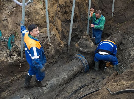 Wymiana zasuw w rejonie Stacji Uzdatniania Wody