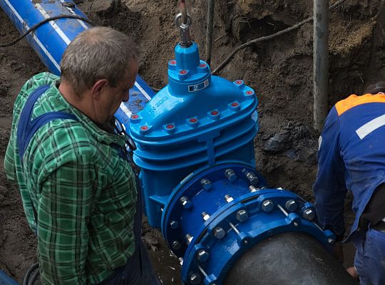 Wymiana zasuw w rejonie Stacji Uzdatniania Wody