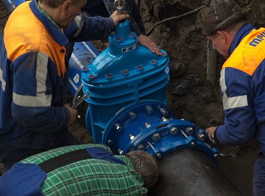 Wymiana zasuw w rejonie Stacji Uzdatniania Wody