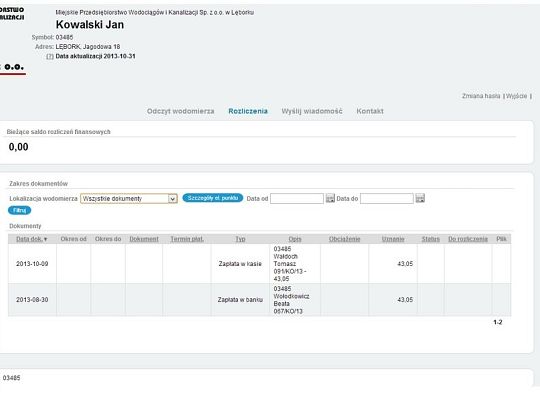 Nowa propozycja dla klientów MPWiK