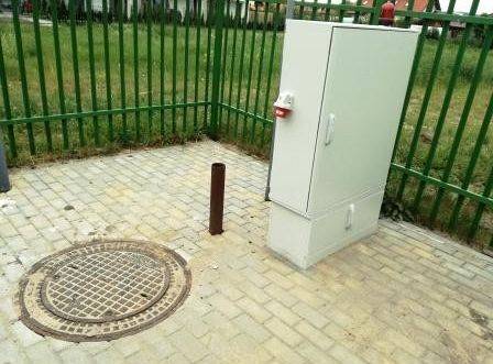 Przebudowa przepompowni ścieków przy ul. Tatrzańskiej.