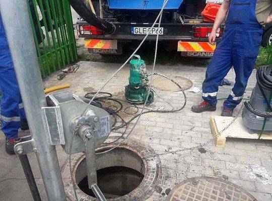 Przebudowa przepompowni ścieków przy ul. Tatrzańskiej.