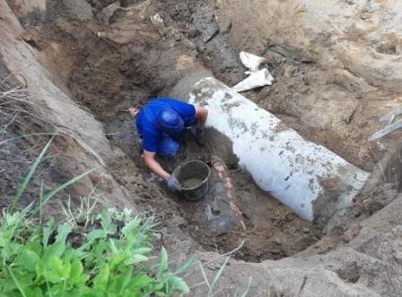 Wymiana skorodowanego odcinka kanału w ul. A.Gierymskiego.