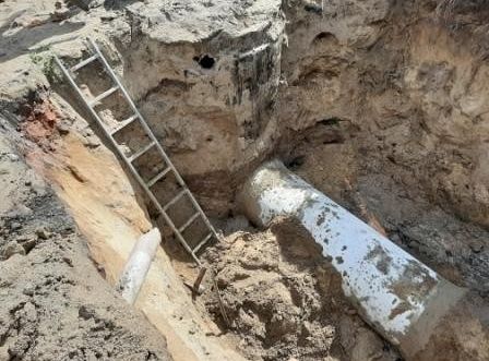 Wymiana skorodowanego odcinka kanału w ul. A.Gierymskiego.