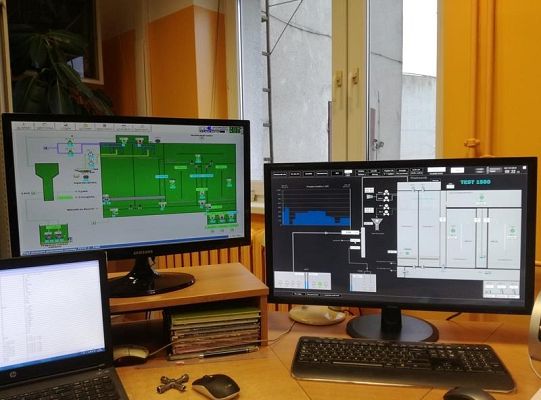 Wymiana szafy sterowniczej  na piaskowniku Oczyszczalni Ścieków.