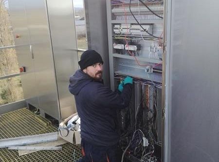 Wymiana szafy sterowniczej  na piaskowniku Oczyszczalni Ścieków.