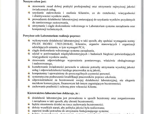 Akredytacja laboratorium na znowelizowaną normę ISO/IEC 17025.