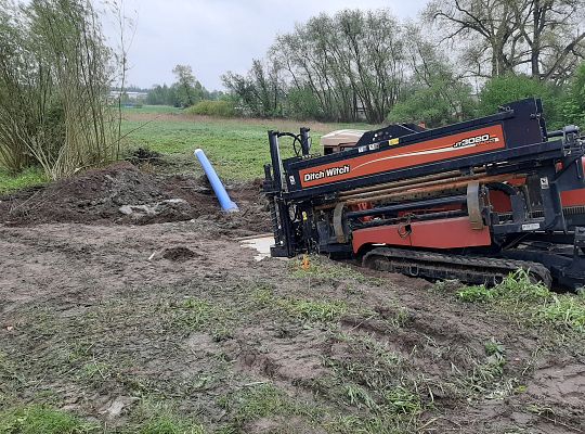 Kolejny etap robót związanych z rozbudową sieci wodociągowej zasilającej południowo - wschodnią część miasta Lęborka min.Osiedle Wschód i strefę przemysłową.