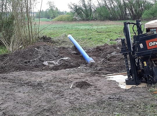 Kolejny etap robót związanych z rozbudową sieci wodociągowej zasilającej południowo - wschodnią część miasta Lęborka min.Osiedle Wschód i strefę przemysłową.