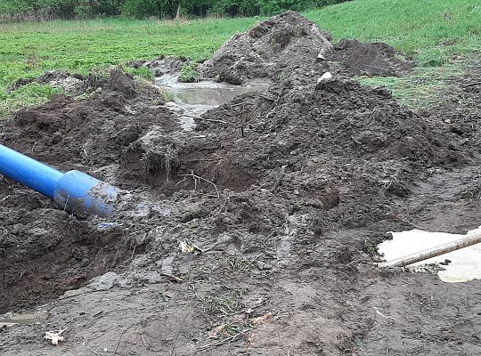 Kolejny etap robót związanych z rozbudową sieci wodociągowej zasilającej południowo - wschodnią część miasta Lęborka min.Osiedle Wschód i strefę przemysłową.