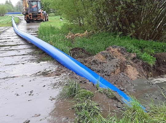 Kolejny etap robót związanych z rozbudową sieci wodociągowej zasilającej południowo - wschodnią część miasta Lęborka min.Osiedle Wschód i strefę przemysłową.