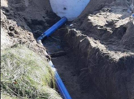 Budowa sieci wodociągowej i kanalizacji sanitarnej w ul. K. Pułaskiego w Lęborku.