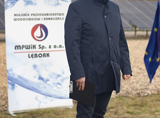 Uroczyste otwarcie Instalacji fotowoltaicznej o mocy 0,2 MW wraz z niezbędną infrastrukturą towarzyszącą tj. oświetleniem na terenie Oczyszczalni Ścieków w Lęborku.