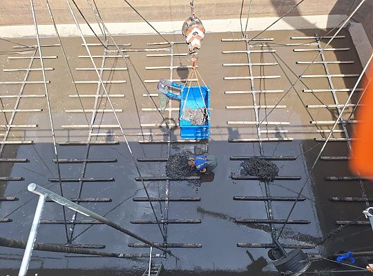 Czyszczenie komór stabilizacji tlenowej wraz z wymianą membran napowietrzających.