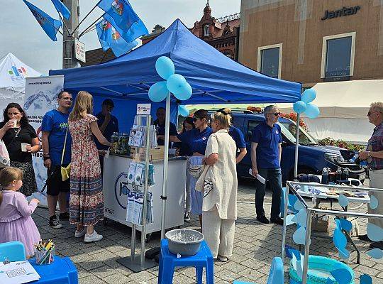 Stoisko MPWiK w Lęborku podczas Jarmarku św. Jakuba – ekologia, nauka i dobra zabawa.